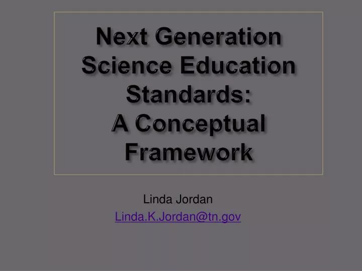 next generation science education standards a conceptual framework