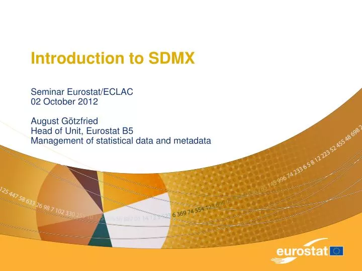 introduction to sdmx