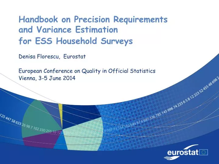 handbook on precision requirements and variance estimation for ess household surveys