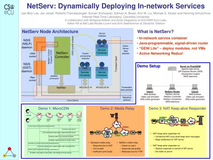 netserv dynamically deploying in network services