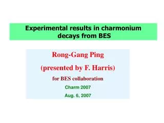 Experimental results in charmonium decays from BES