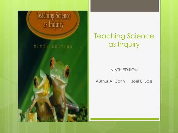 teaching science as inquiry