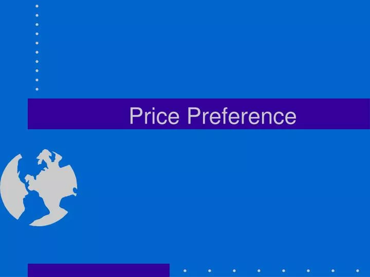 price preference