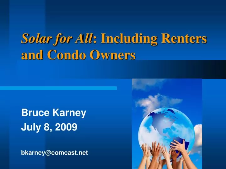 solar for all including renters and condo owners