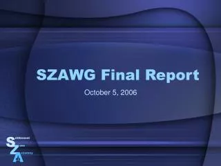 SZAWG Final Report