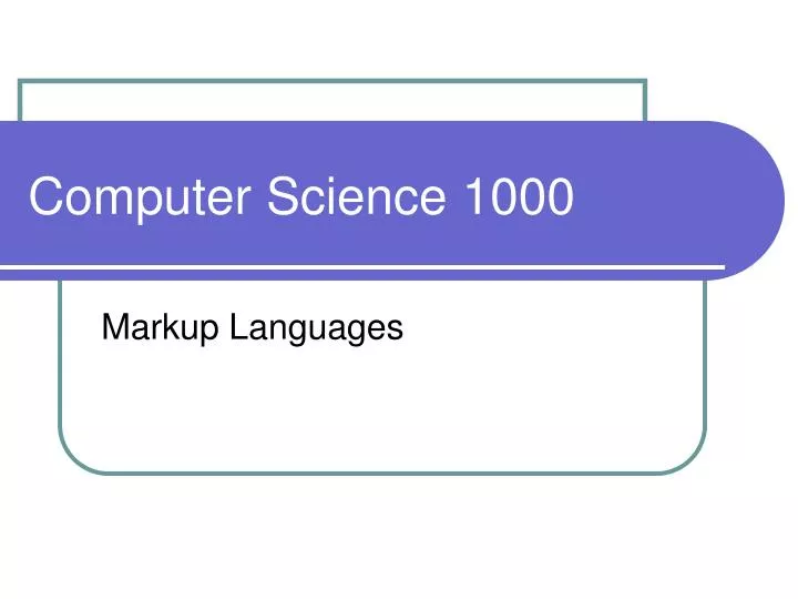 computer science 1000