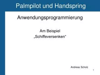 palmpilot und handspring