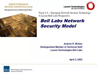 Bell Labs Network Security Model