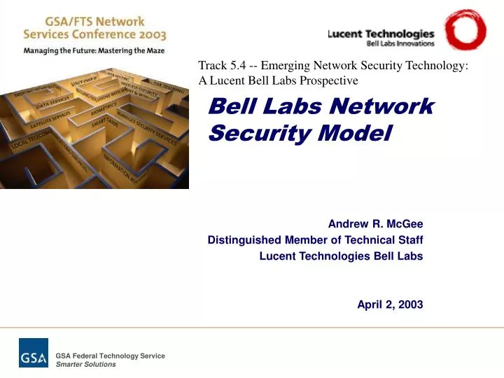 andrew r mcgee distinguished member of technical staff lucent technologies bell labs april 2 2003