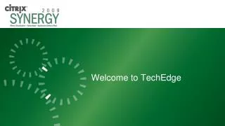 Welcome to TechEdge