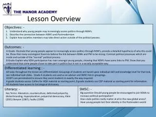 Lesson Overview