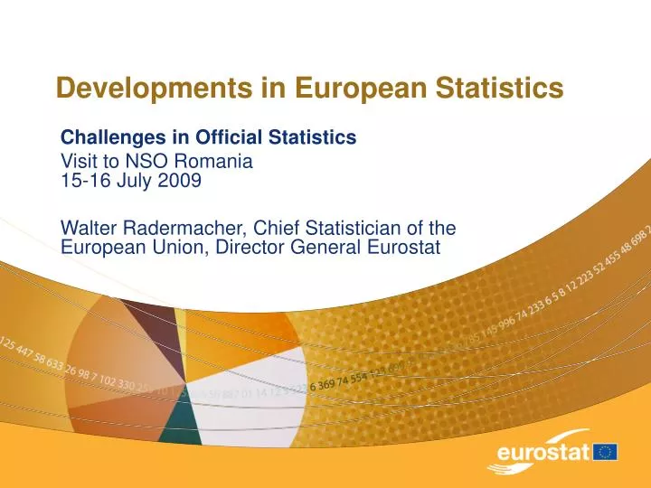 developments in european statistics