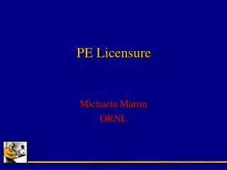 PE Licensure