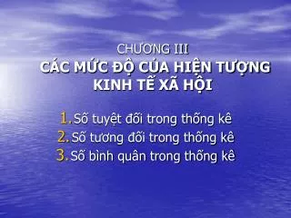 ch ng iii c c m c c a hi n t ng kinh t x h i