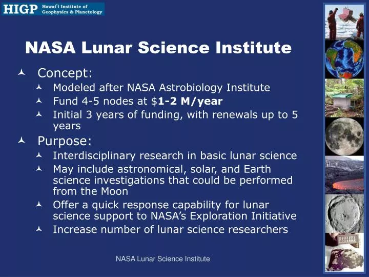 nasa lunar science institute