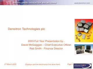 Densitron Technologies plc