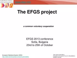 The EFGS project