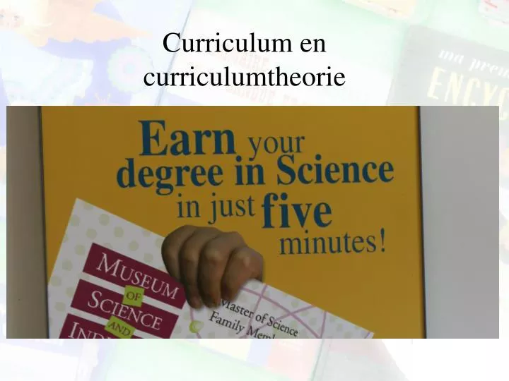 curriculum en curriculumtheorie