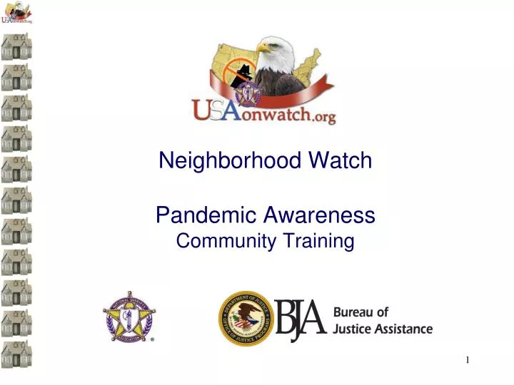 neighborhood watch pandemic awareness community training