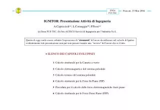 presentazione ed elenco attivit
