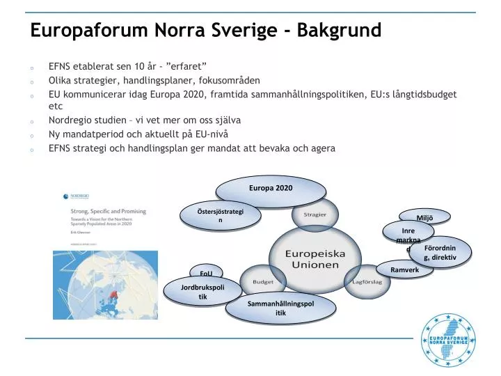 europaforum norra sverige bakgrund