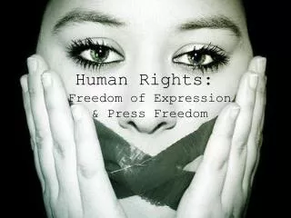 Human Rights: Freedom of Expression &amp; Press Freedom