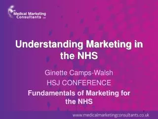 Understanding Marketing in the NHS