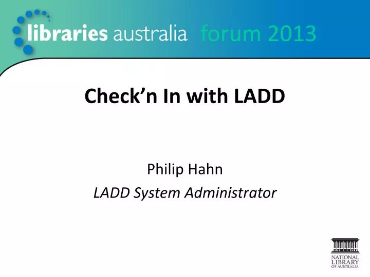 check n in with ladd