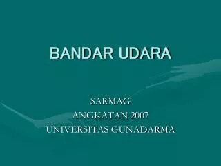bandar udara