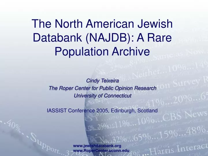 the north american jewish databank najdb a rare population archive