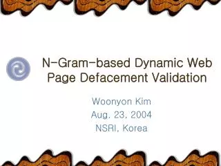 N-Gram-based Dynamic Web Page Defacement Validation