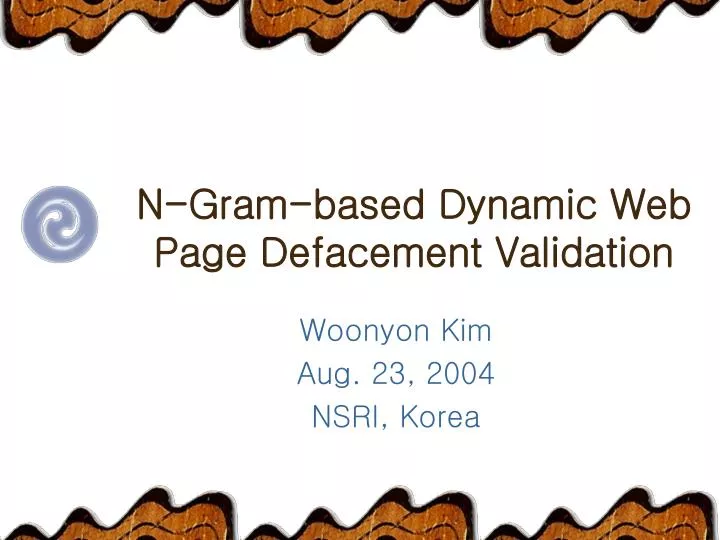 n gram based dynamic web page defacement validation