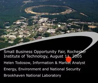 Small Business Opportunity Fair, Rochester Institute of Technology, August 11, 2005