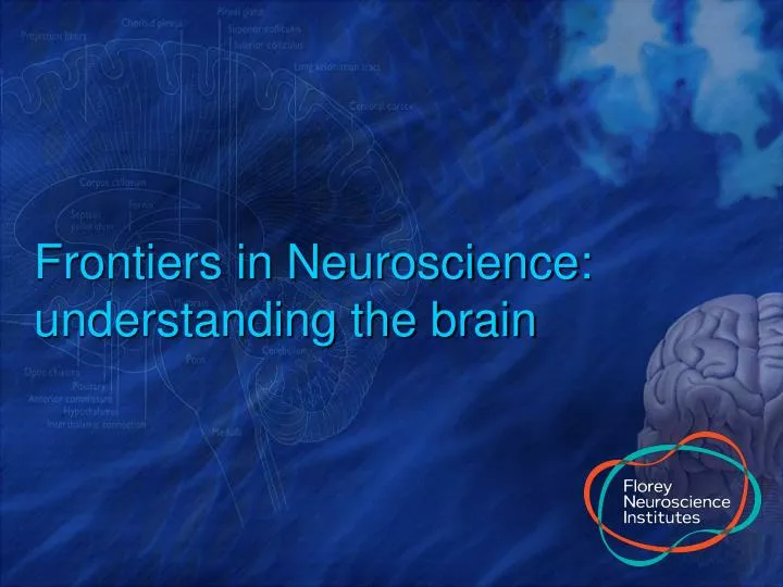 frontiers in neuroscience understanding the brain