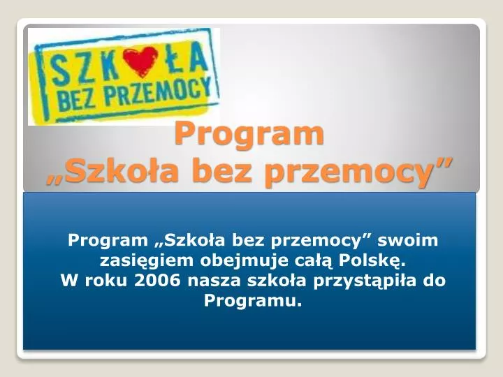 program szko a bez przemocy