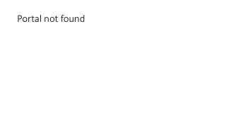 portal not found