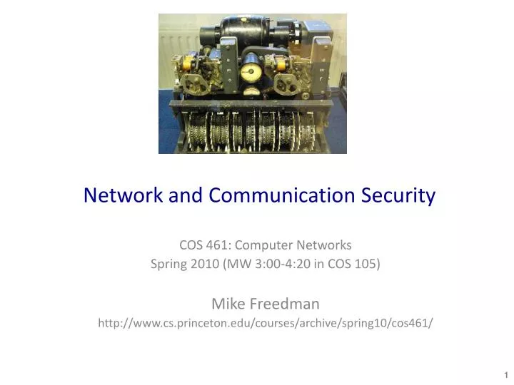 network and communication security