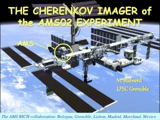 THE CHERENKOV IMAGER of the AMS02 EXPERIMENT