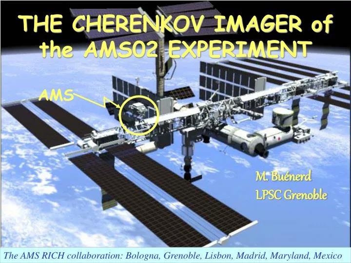 the cherenkov imager of the ams02 experiment