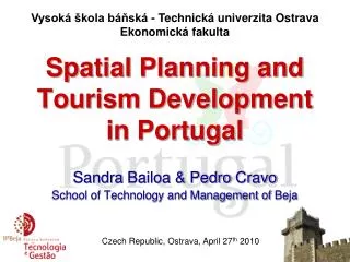 Spatial Planning and Tourism Development in Portugal