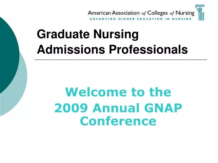 graduate nursing admissions professionals