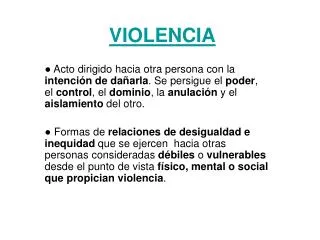 violencia