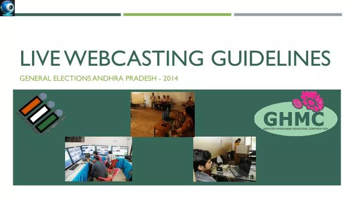 live webcasting guidelines