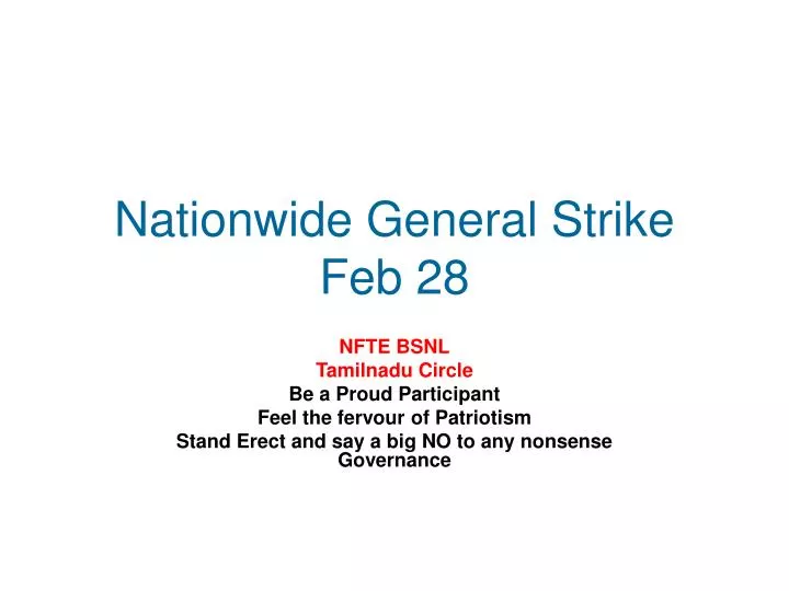 nationwide general strike feb 28