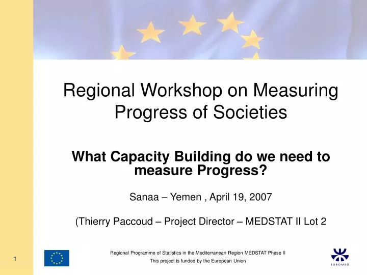 regional workshop on measuring progress of societies