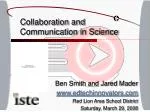 Collaboration and Communication in Science - slide 1
