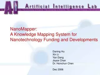 NanoMapper: A Knowledge Mapping System for Nanotechnology Funding and Developments
