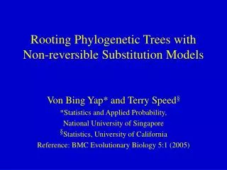 Rooting Phylogenetic Trees with Non-reversible Substitution Models