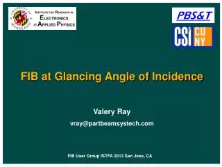 fib at glancing angle of incidence