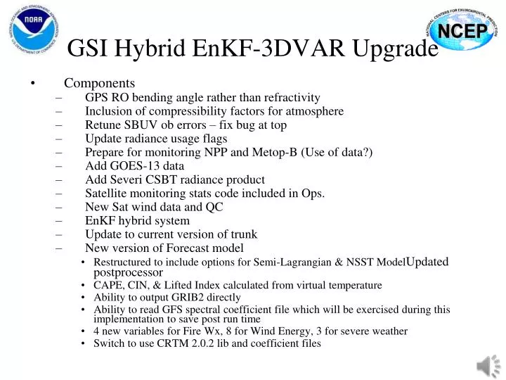 gsi hybrid enkf 3dvar upgrade